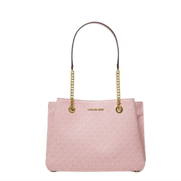 Michael Kors Handbags - Michael Kors Purse Teagan Large Shoulder Bag  DARK POWDER BLUSH Pink Satchel